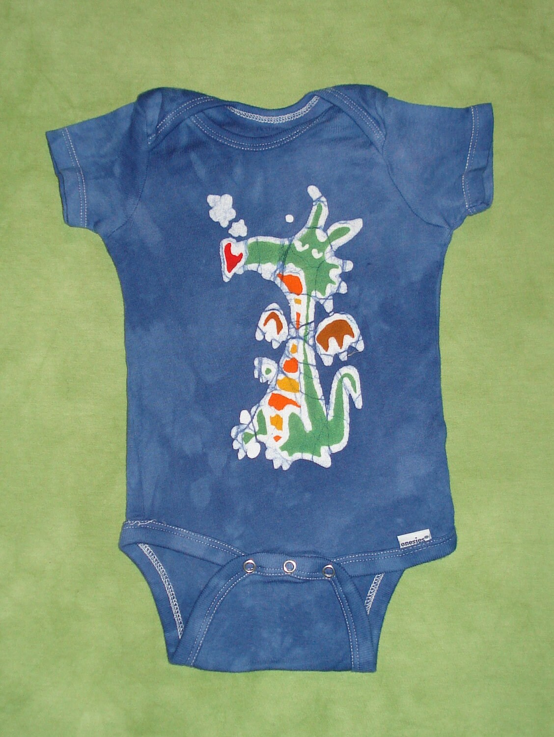 Dragon Baby Onesie Batik Baby Clothes Puff the Magic Dragon | Etsy