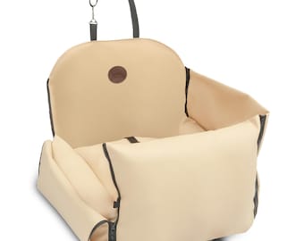 Dog Car Seat | Safety | Waterproof | Vegan leather | Medium dog | Pet Supplies