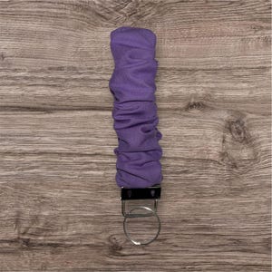 Pretty in purple- Scrunchie Wristlet- Key fob keychain