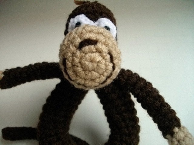Crochet Monkey Rattle Pattern PDF - Etsy