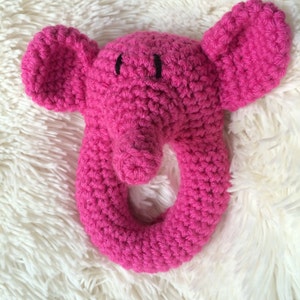 Lovey Elephant Rattle crochet pattern image 1