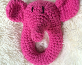 Lovey Elephant Rattle crochet pattern