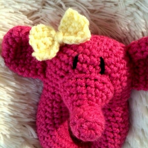 Lovey Elephant Rattle crochet pattern image 3