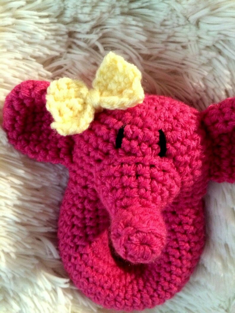 Lovey Elephant Rattle crochet pattern image 3