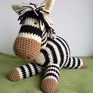 Crochet Zoey the Zebra pattern