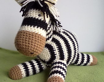 Crochet Zoey the Zebra pattern
