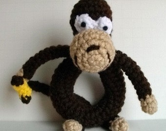 Crochet Monkey Rattle Pattern PDF