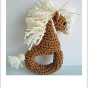 Crochet Zebra/Pony Rattle Pattern PDF