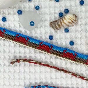 Beach Crab Friendship Bracelet | Handmade Friendship Bracelet | Adjustable | String Bracelet | Ocean Animals