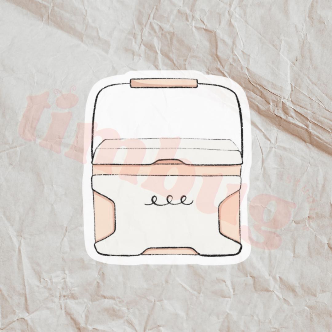 Cooler Vinyl Sticker, Waterproof Sticker, Camping Water Bottle Sticker ...
