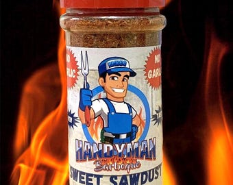 No Garlic Handyman Sweet Sawdust BBQ Rub, Barbecue Seasoning