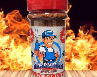 No Garlic No Onion Handyman Spicy Sawdust BBQ Rub, Barbecue Seasoning
