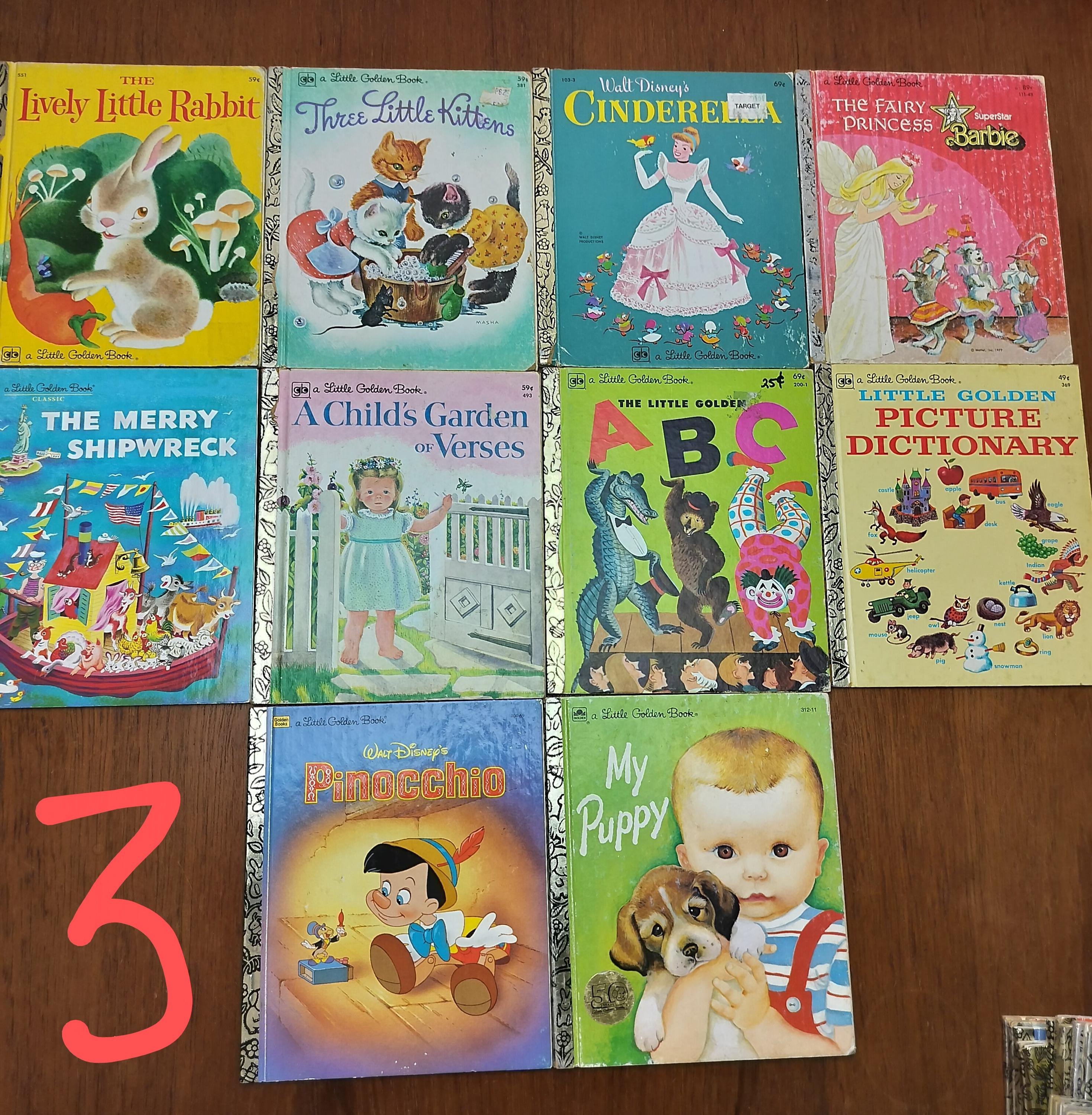 Vintage a Little Golden Book Collection Nostalgic Child's