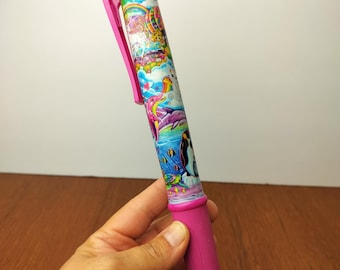 Vintage 80's Kids Lisa Frank Jumbo Writing Ink Pen Nostalgic Toys
