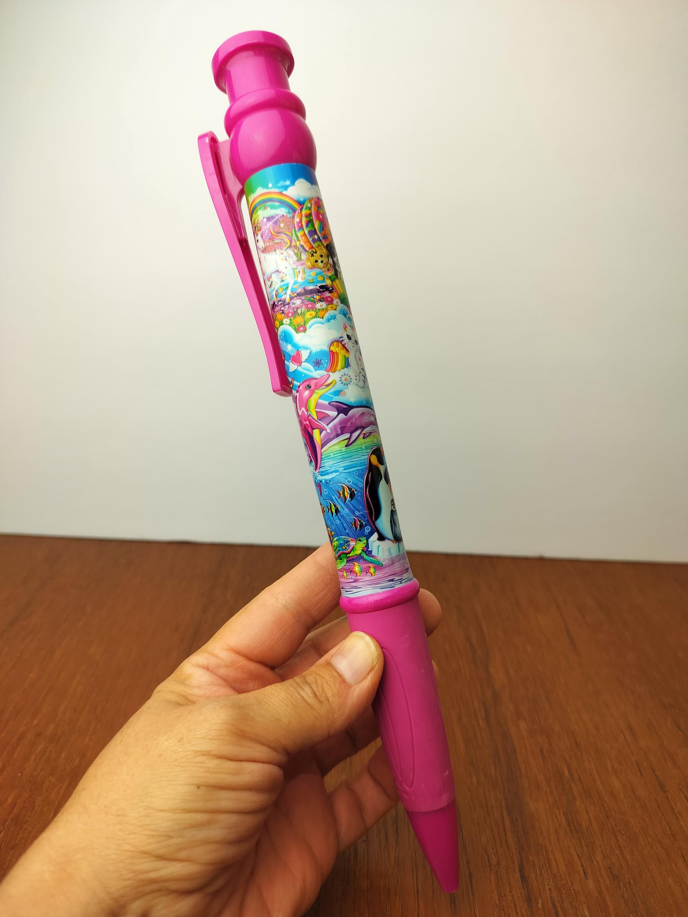 Vintage 80's Kids Lisa Frank Jumbo Writing Ink Pen Nostalgic Toys