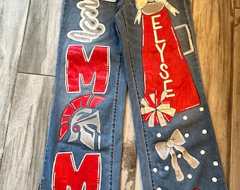 Hand painted Denim Jeans-Customizable-You Supply The Jeans-You Customize the Design-Painted Jeans