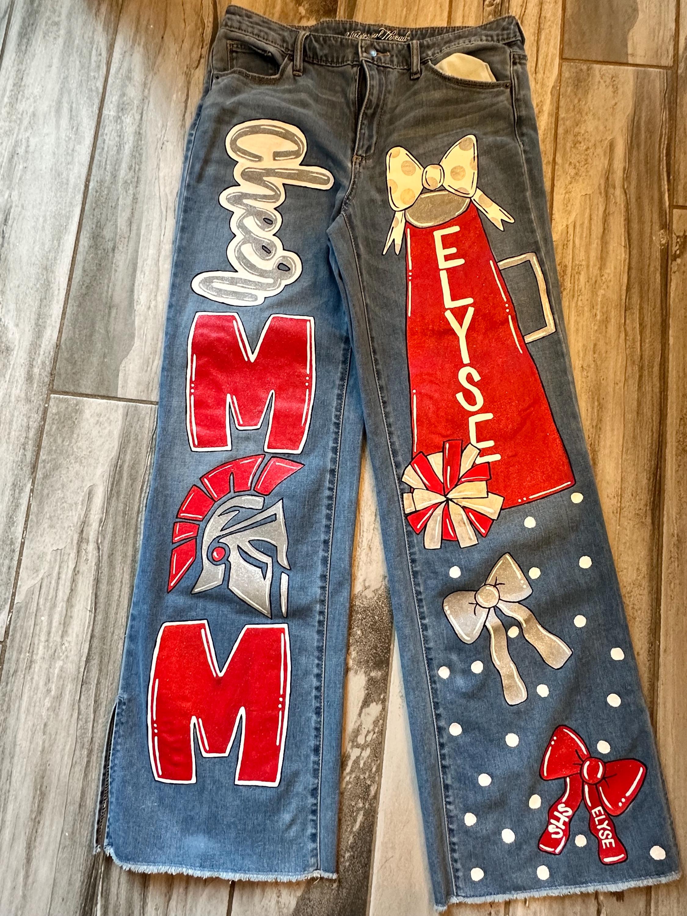 Hand Painted Jeans - Etsy Canada