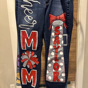 Hand painted Denim Jeans-Customizable-You Supply The Jeans-You Customize the Design-Painted Jeans
