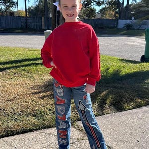 Hand painted Children Denim Jeans-Customizable-You Supply The Jeans-You Customize the Design-Painted Jeans