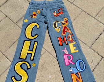 Hand painted Denim Jeans-Customizable-You Supply The Jeans-You Customize the Design-Painted Jeans