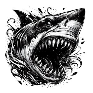 shark svg and png