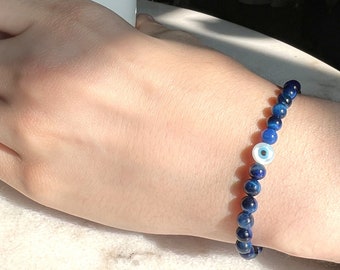 Blue Tigers Eye Handmade Bracelet