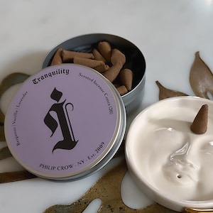 Tranquility Incense Cones - Relaxing Lavender Bergamot Vanilla Original Blend