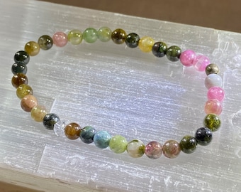 Watermelon Tourmaline Handmade Bracelet