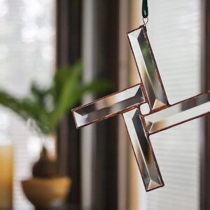 St. Brigid's Cross Beveled Stained Glass SunCatcher