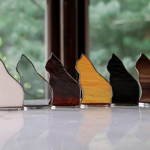 Stained Glass Cat Memorial Suncatcher © | Cat Sympathy | Cat lover | Cat Ornament