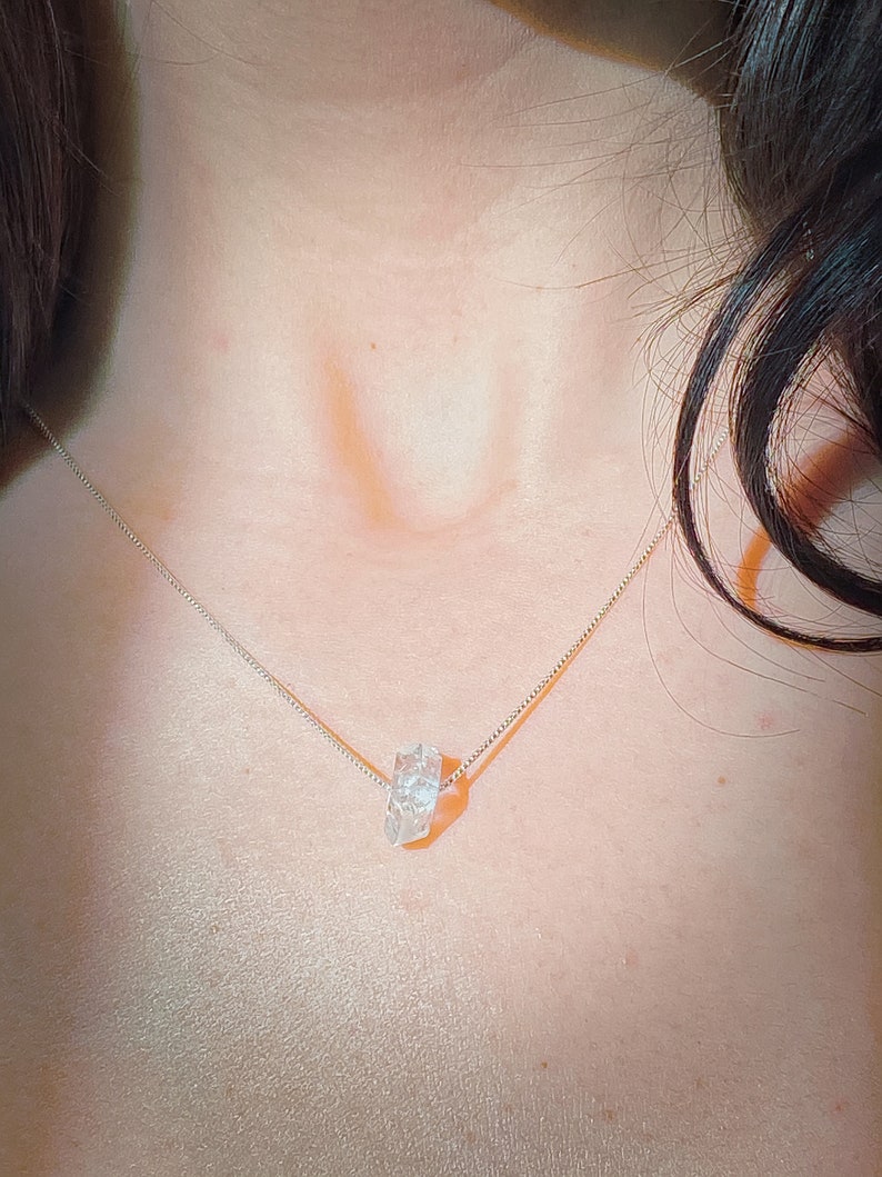 Minimalist Herkimer Diamond Pendant Talisman