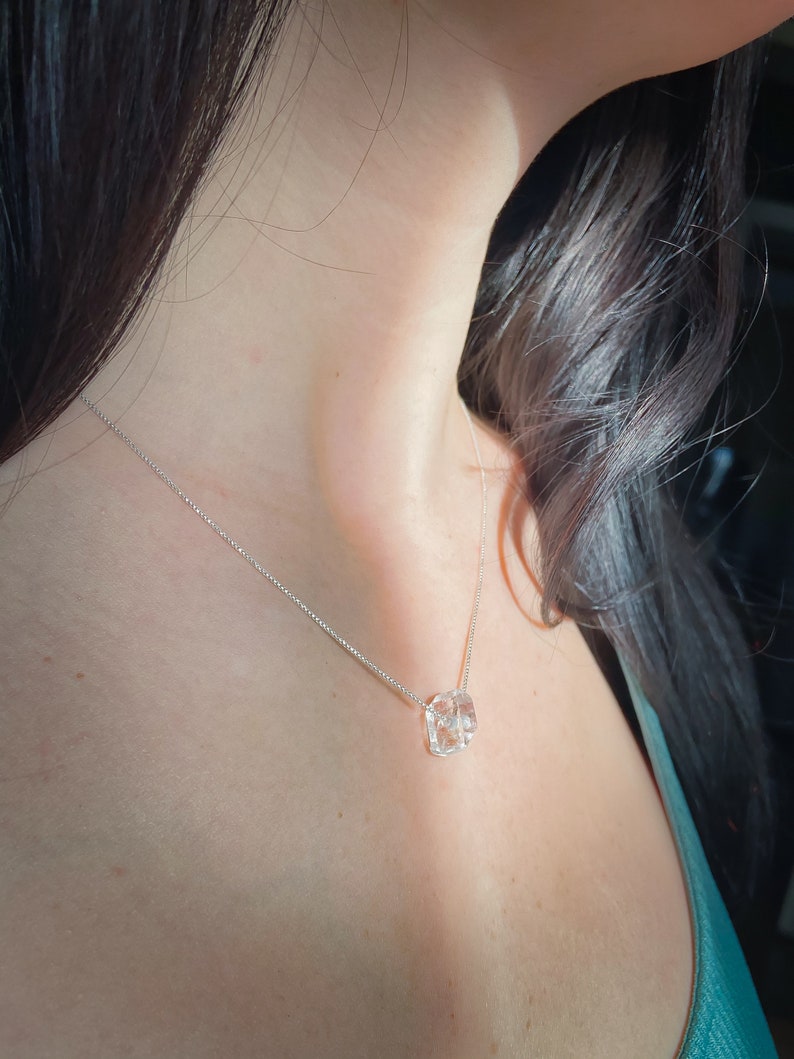 Minimalist Herkimer Diamond Pendant Talisman