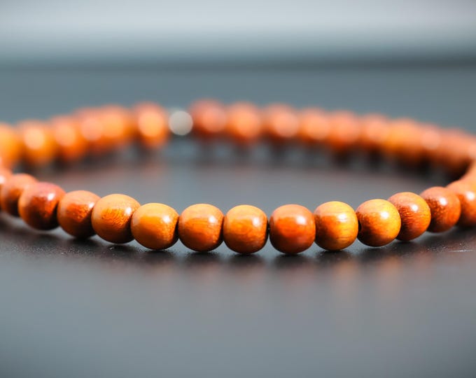 Featured listing image: Natural Redwood Bead Handmade Bracelet - 5% of Sales to "Save the Redwoods"