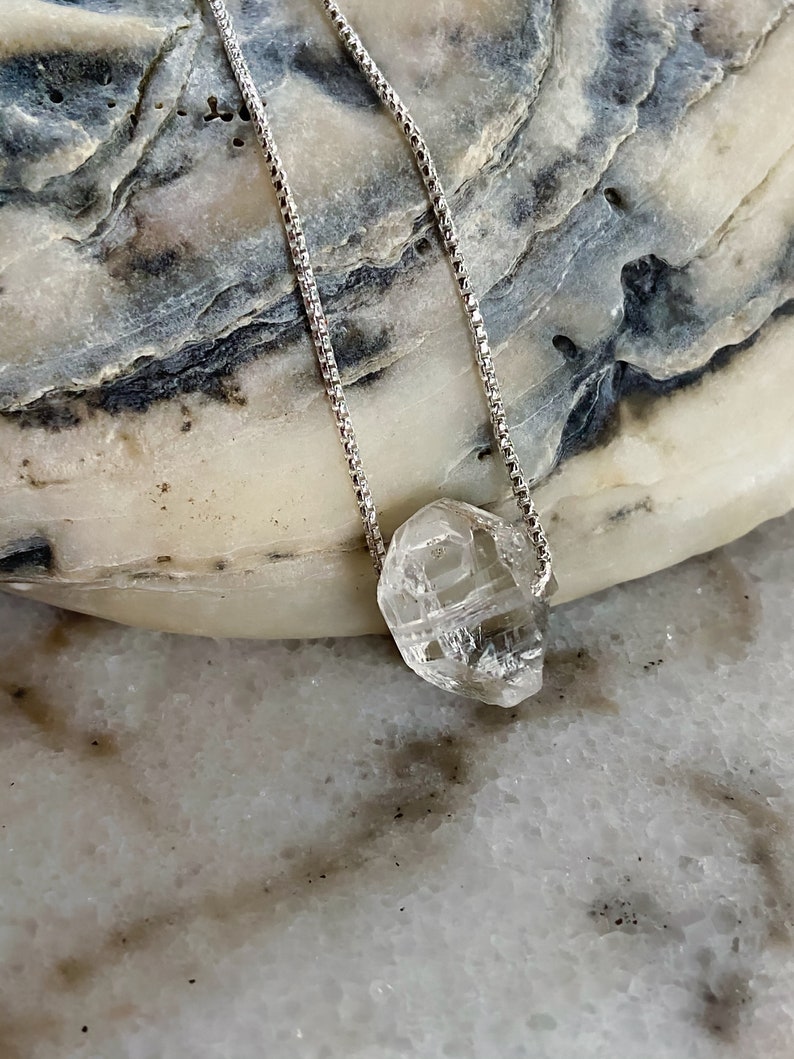 Minimalist Herkimer Diamond Pendant Talisman