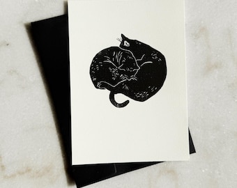 Yours to Snuggle, Cats, Card - 5x7 Archival Framable Card, Design by Print Chapel
