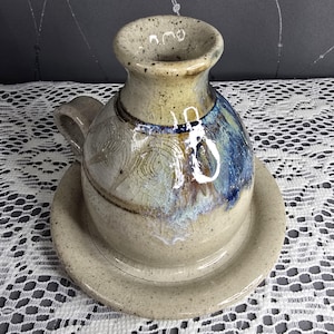 Handmade Ceramic Oil Diffuser Taper Candle Holder Chamberstick Vase