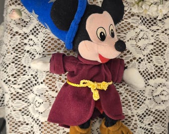 Fantasia Sorceror Mickey Mouse Bean Bag Plush 11"T Disney Store