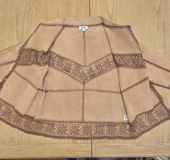 Vintage Carducci Suede Patchwork Jacket with Croc… - image 11