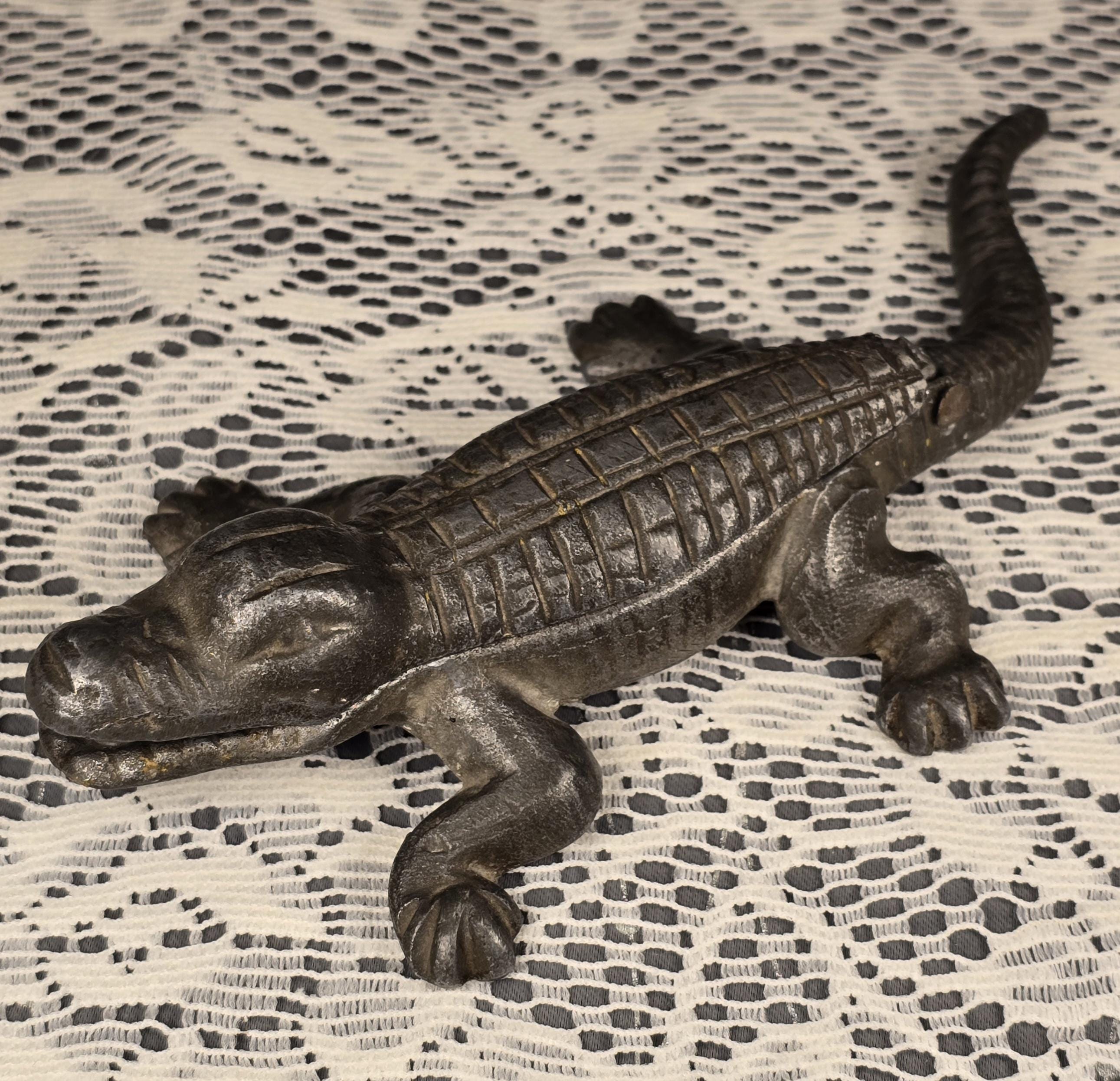 Vintage Cast Iron Alligator - Etsy