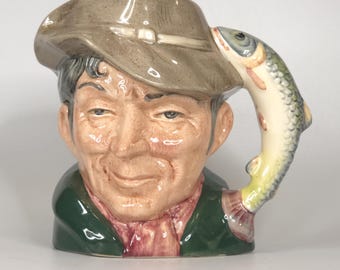 Jarra vintage Royal Doulton "El cazador furtivo" D6464