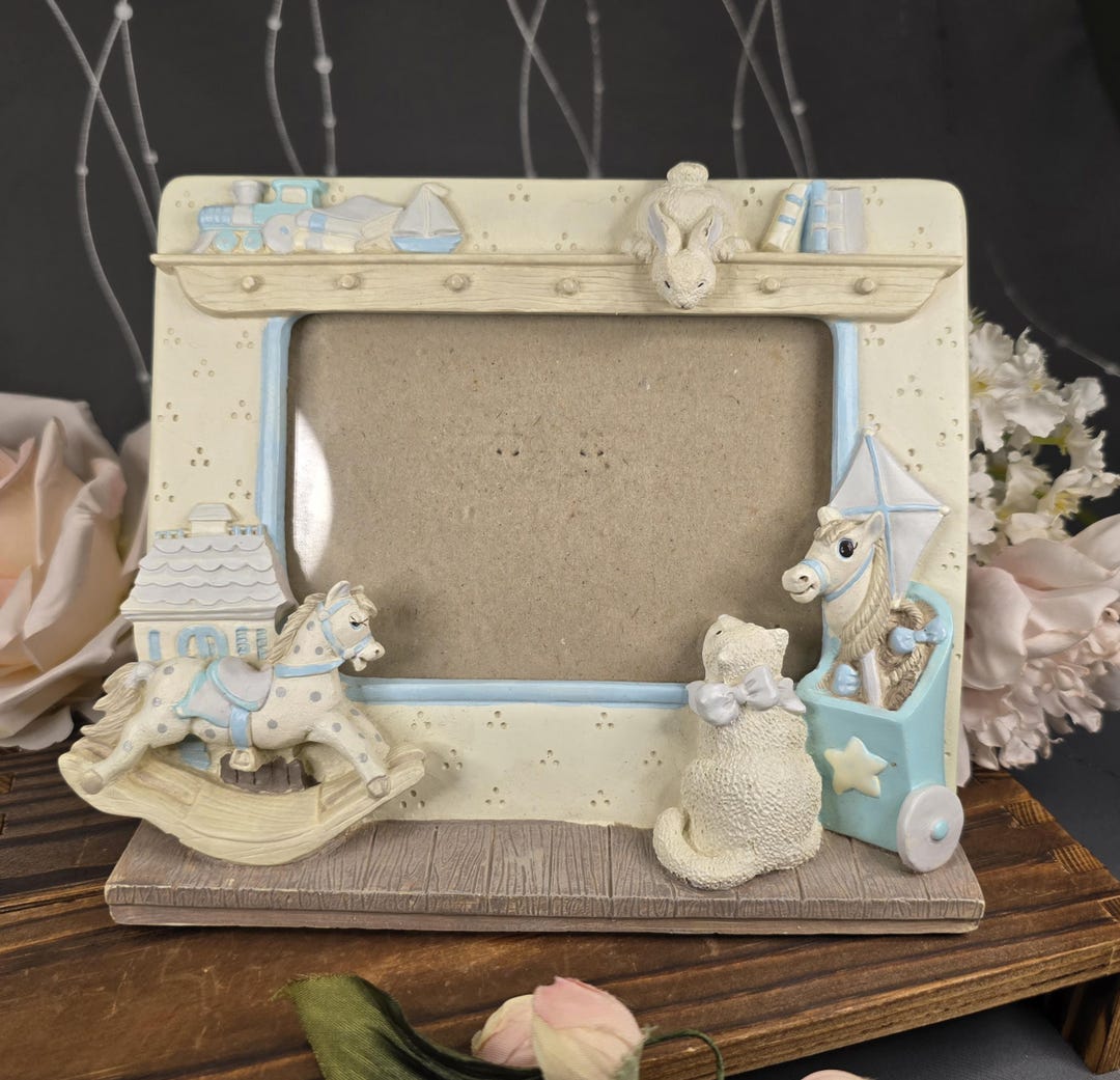 Vintage 1991 Burnes of Boston Nursery Photo Frame With Playroom Theme ...