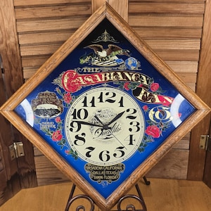 Casablanca Fan Co. Wall Clock, 11.25" Diamond Shape - Tested and Works - Vintage 1980s