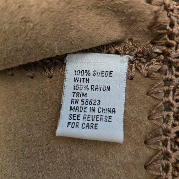 Vintage Carducci Suede Patchwork Jacket with Croc… - image 6