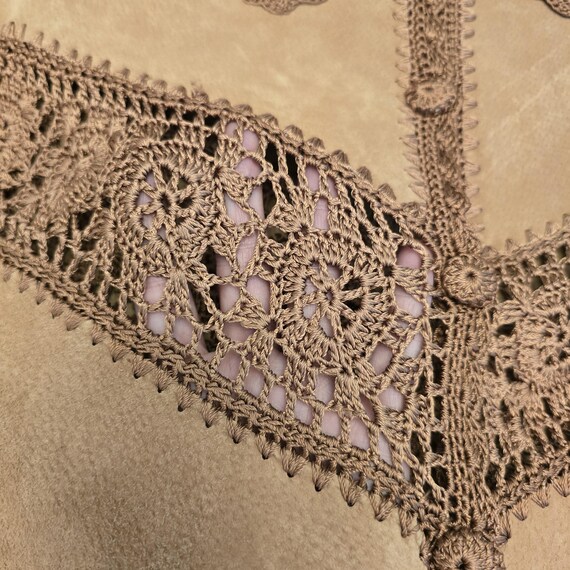 Vintage Carducci Suede Patchwork Jacket with Croc… - image 9