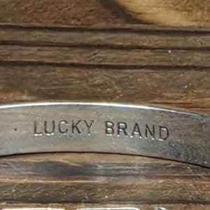 Pulsera tipo brazalete vintage Lucky Brand de terciopelo estilo art déco de los años 90 – Brazalete llamativo con pedrería geométrica imagen 4