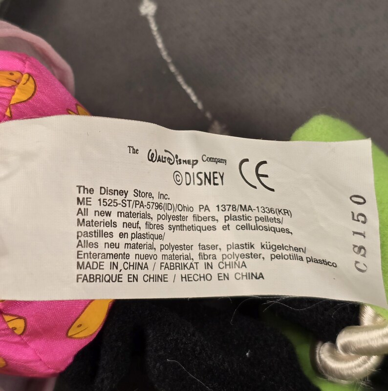 Minnie Mouse Bean Bag Plush - August Peridot Birthstone - Vintage Disney Stuffed Toy with Tags immagine 13