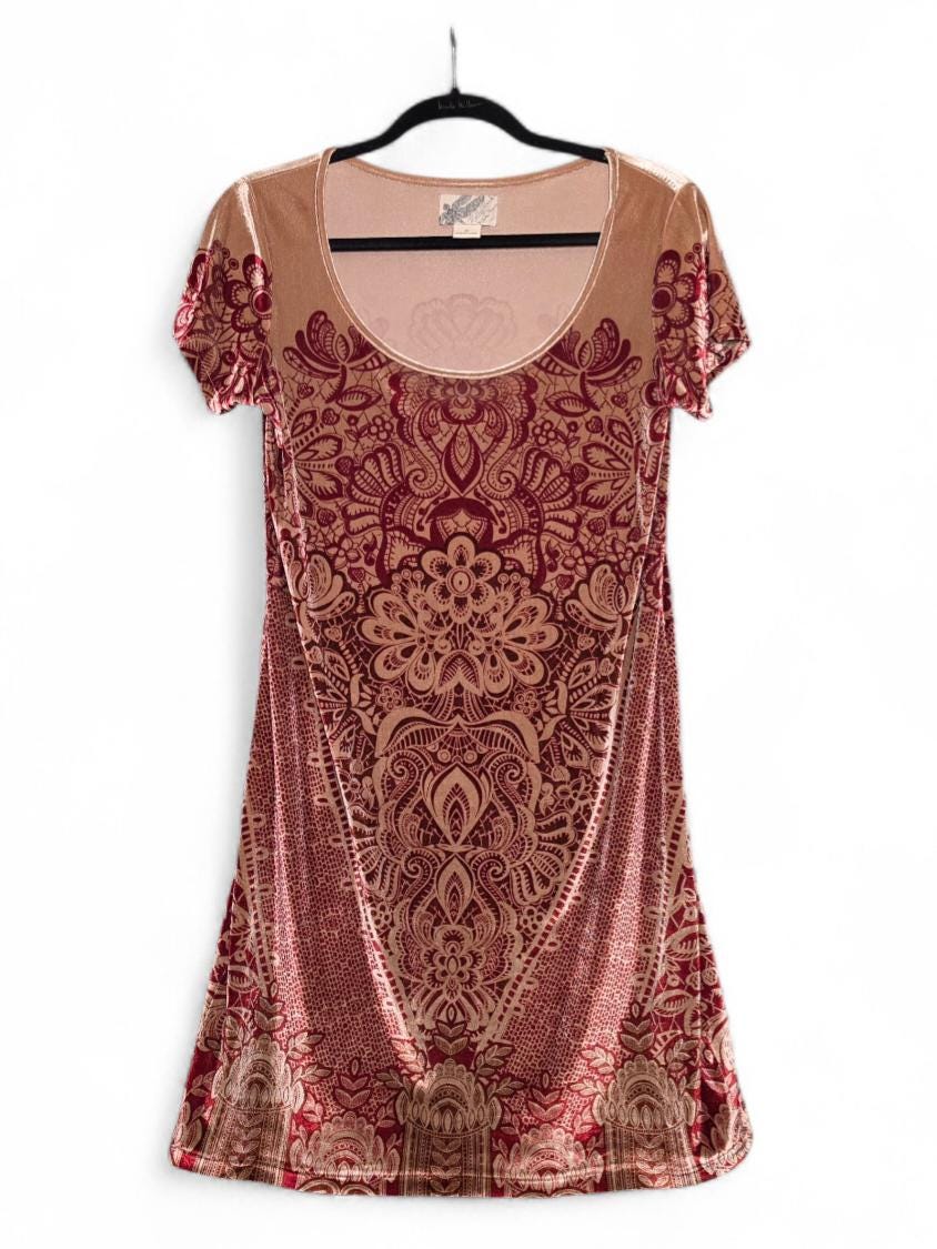 1990s Crushed Velvet Dress - Etsy
