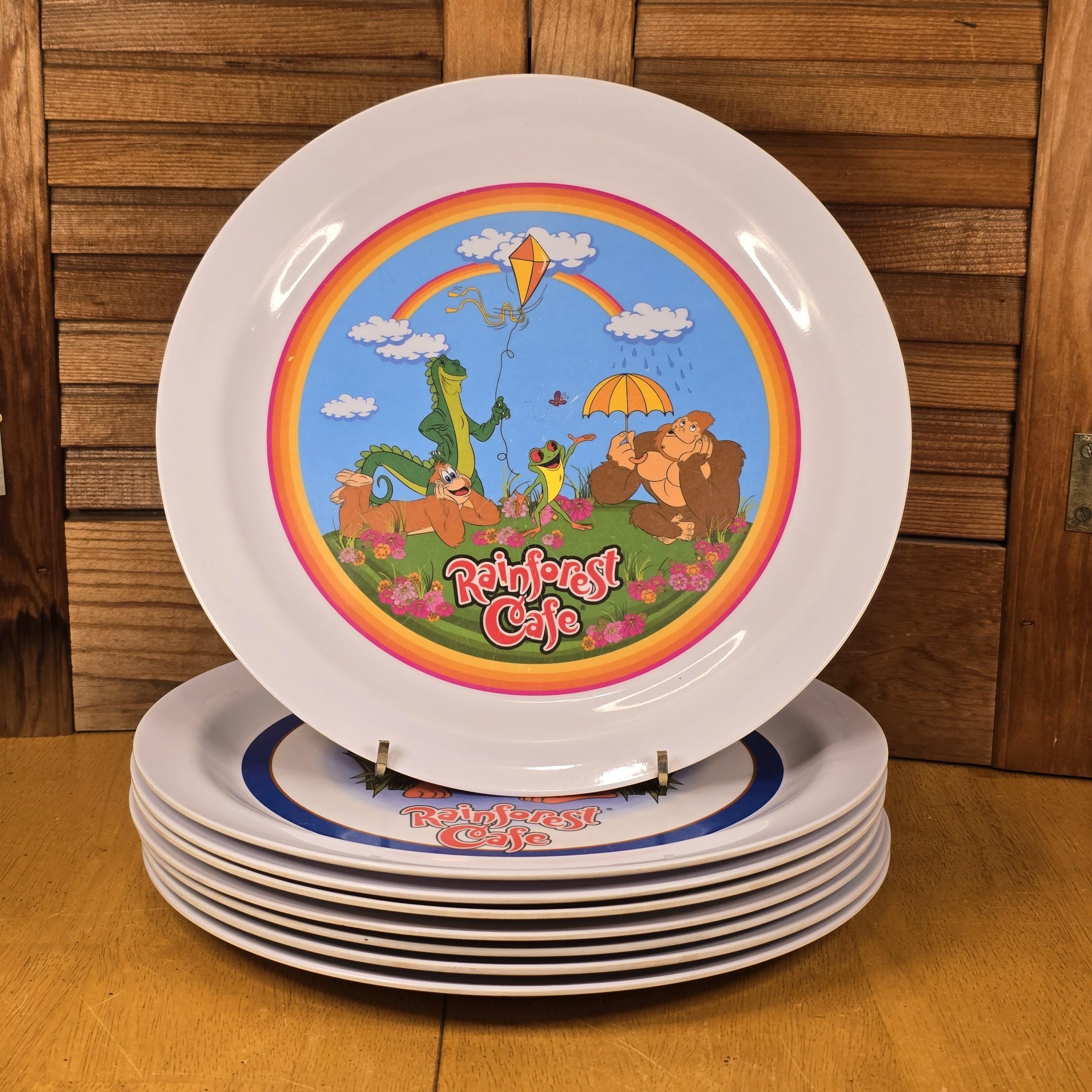 8-piece Rainforest Cafe Melamine Plate Set – Wild Bunch Club