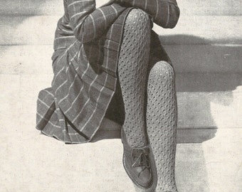 Stockings on 2 Needles Vintage Knitting Pattern 278