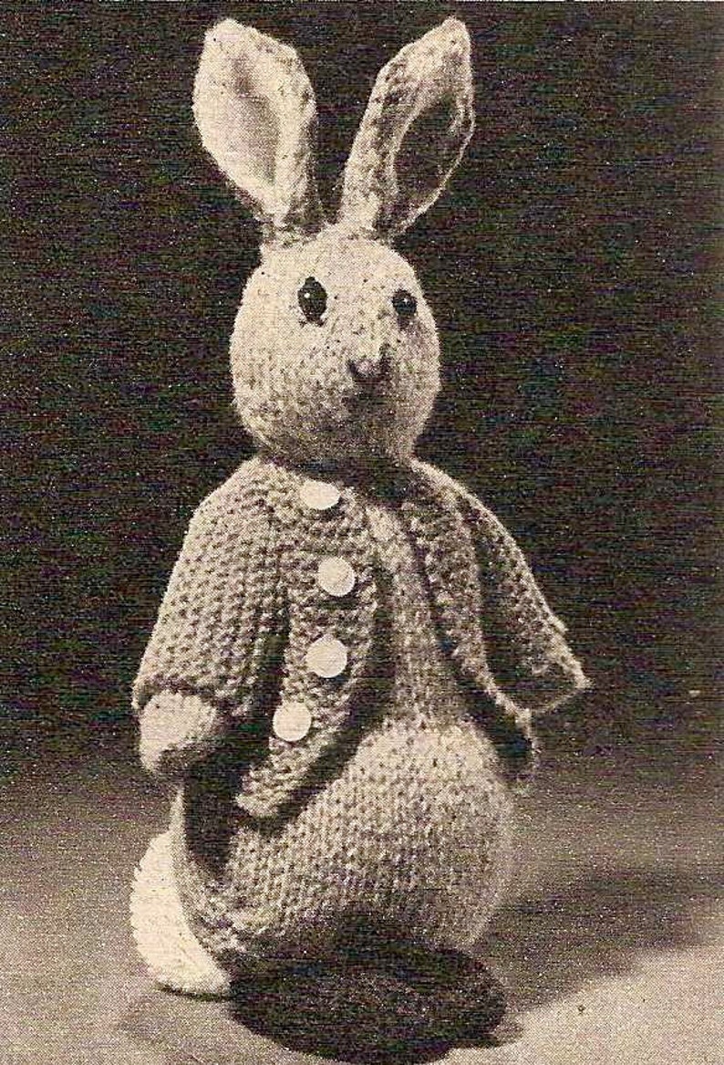 1955 Peter Rabbit Vintage Knitting Pattern 455 - Etsy